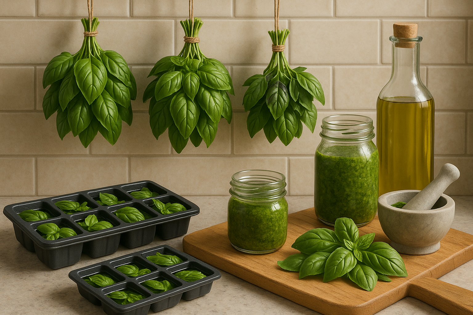 Preserving and Using Your Basil Bounty