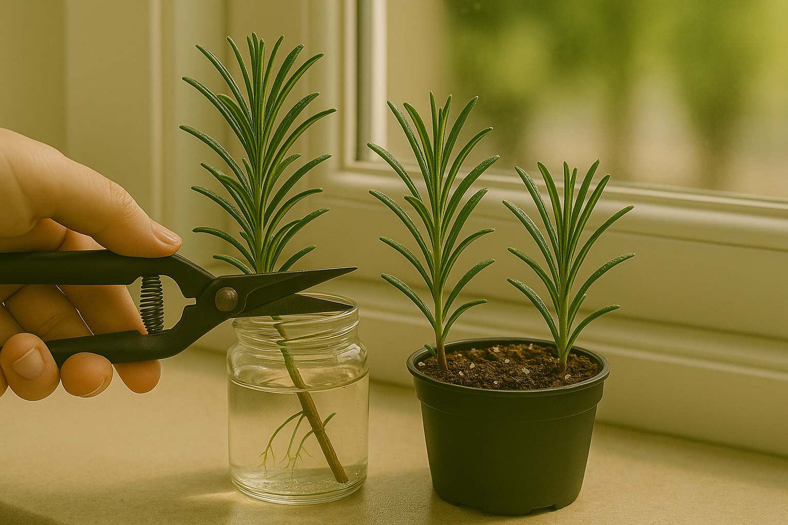 Propagating Rosemary in Water vs Soil