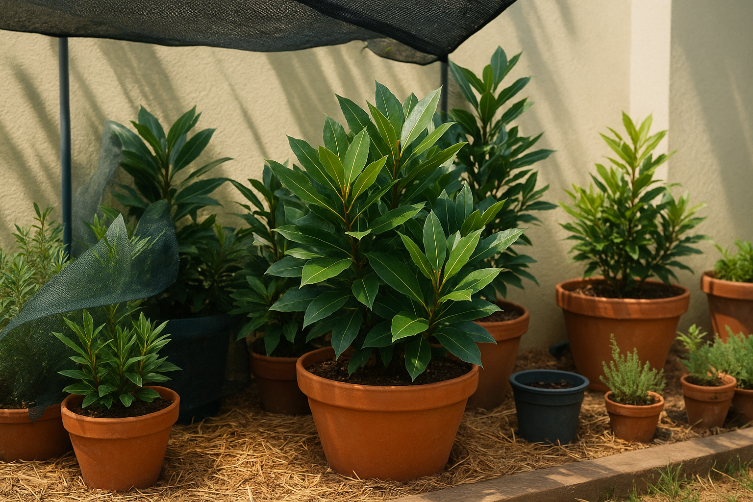 Protecting Bay Laurel from Harsh Sun and Shade