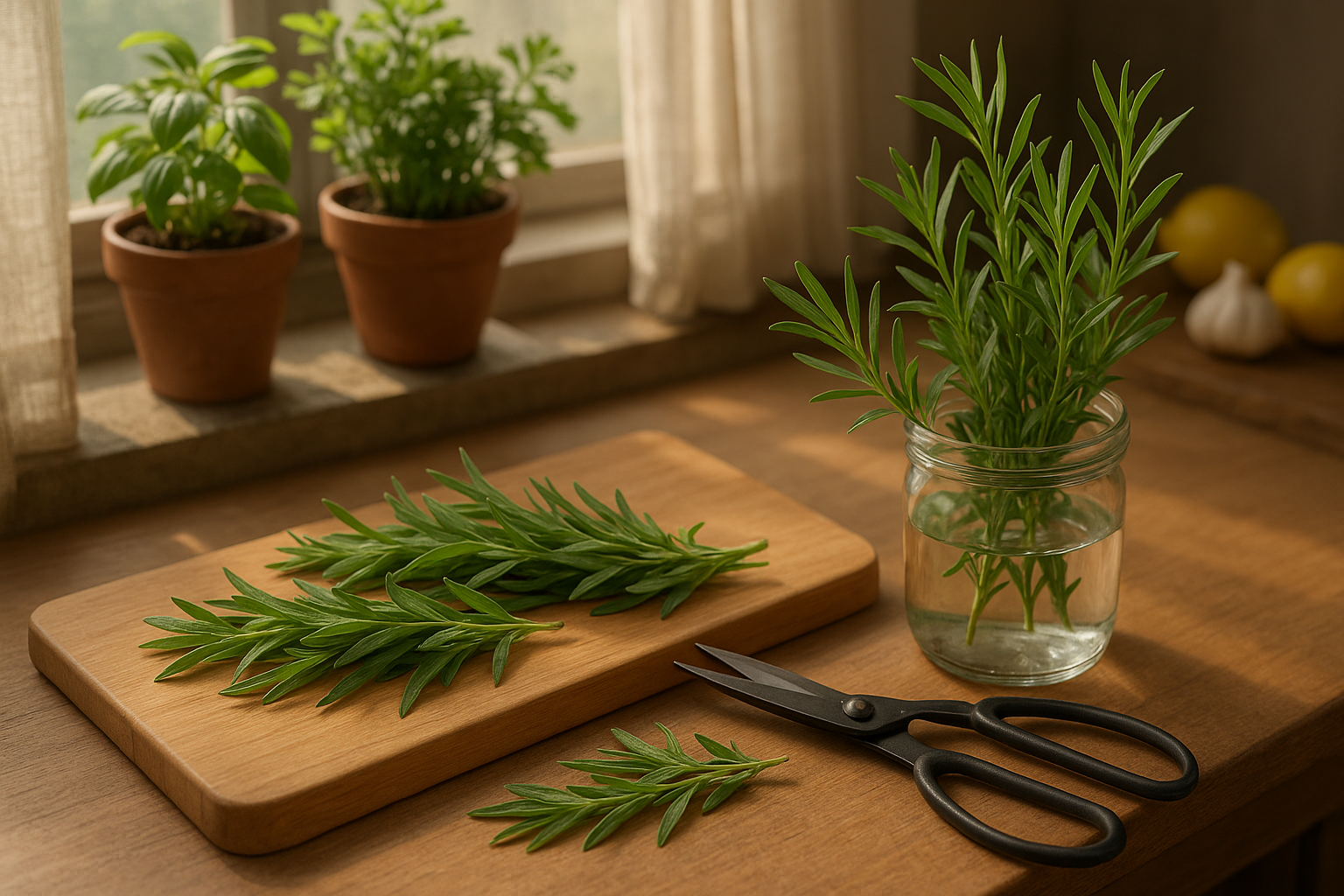 Pruning Harvesting and Using Tarragon