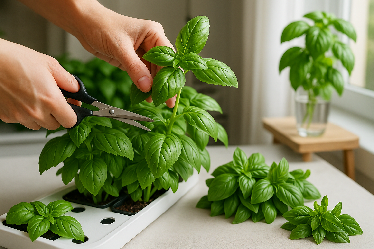 Section Harvesting Basil and Extending Your Crop