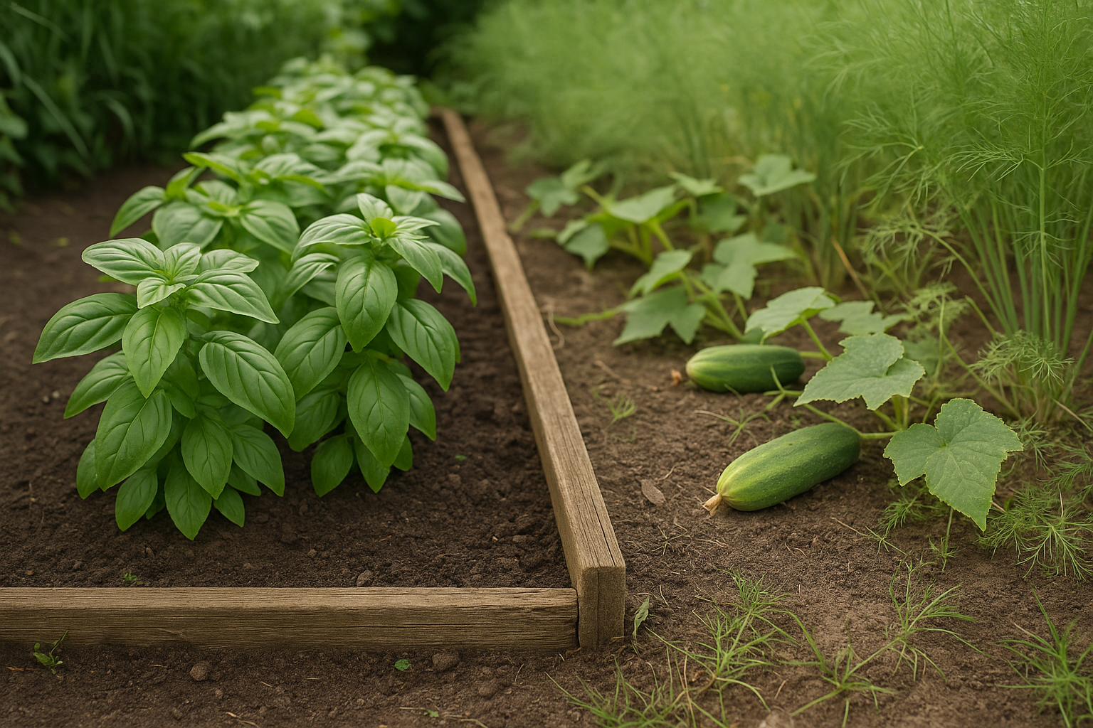 Section What NOT to Grow With Basil