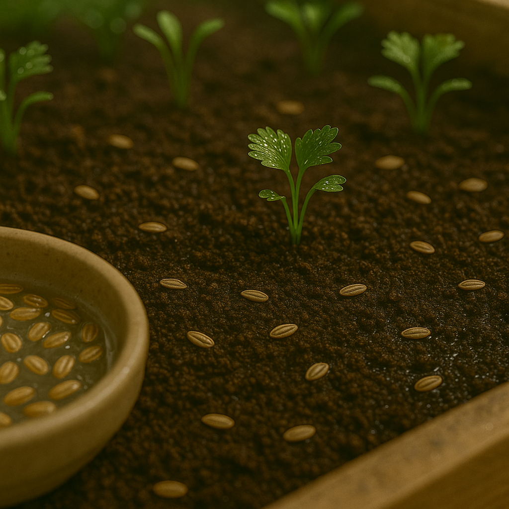 Selecting and Sowing Parsley Seeds