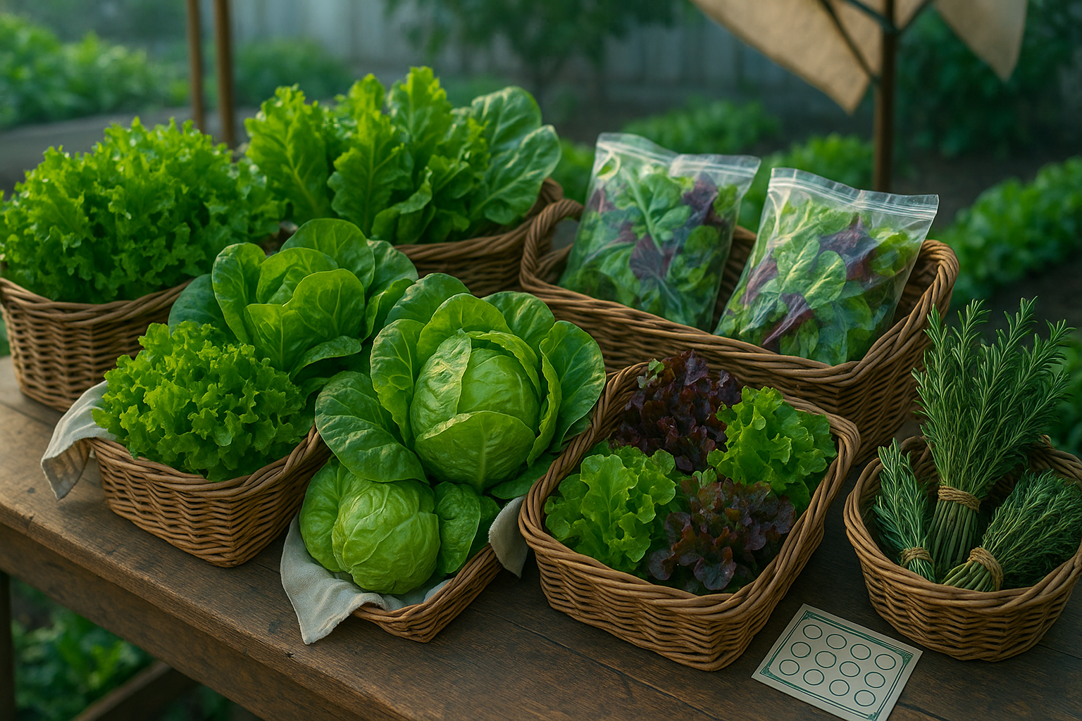 Selling Lettuce at Local Farmers Markets