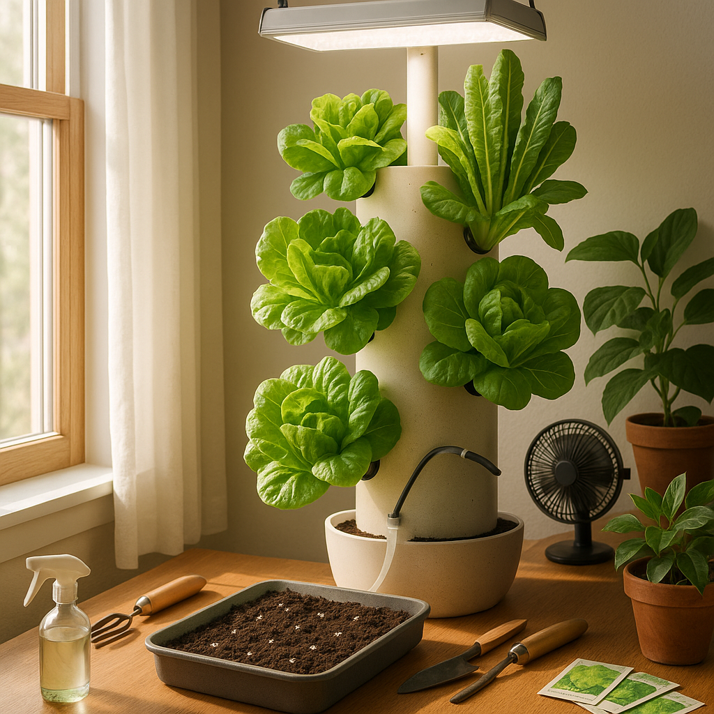 Setting Up Your Vertical Lettuce Garden