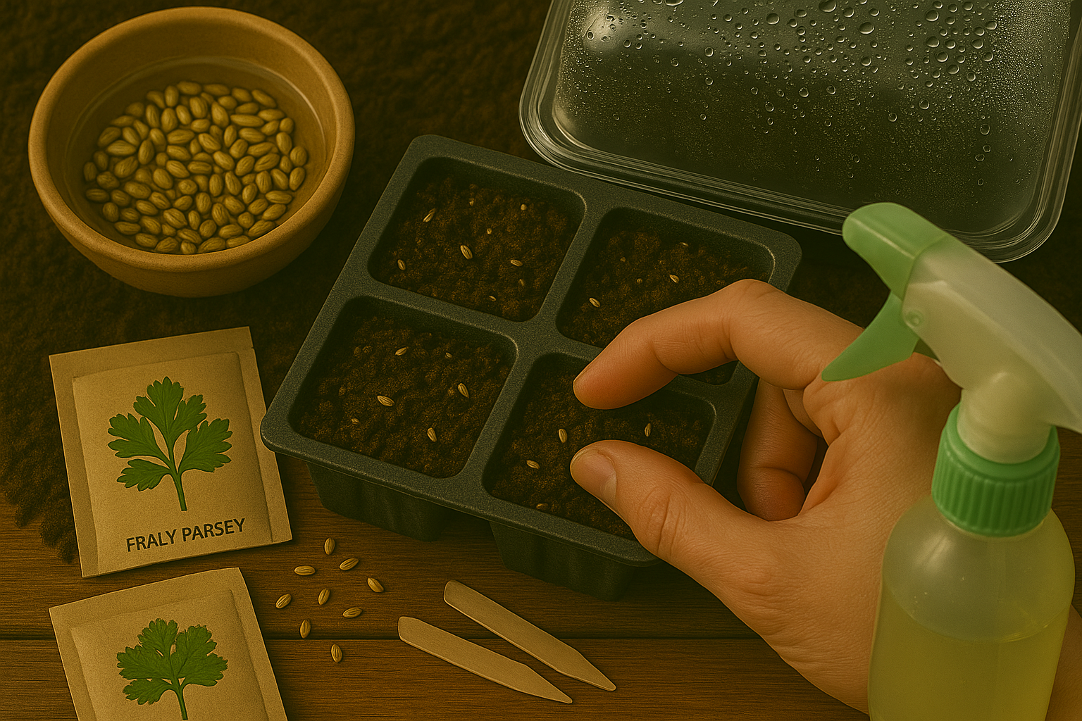 Sowing Parsley Seeds Indoors