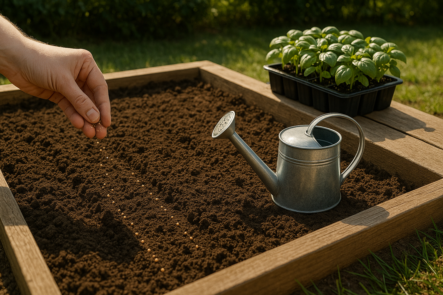 Sowing and Planting Basil Outdoors