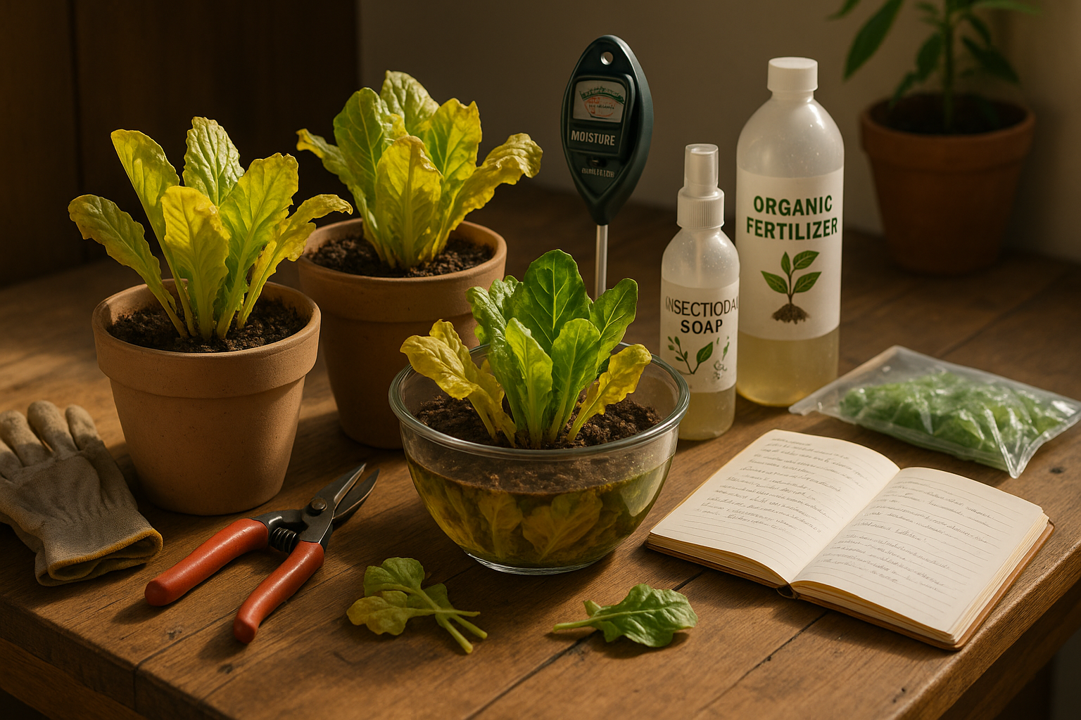Step-by-Step Action Plan to Revive Yellowing Lettuce section