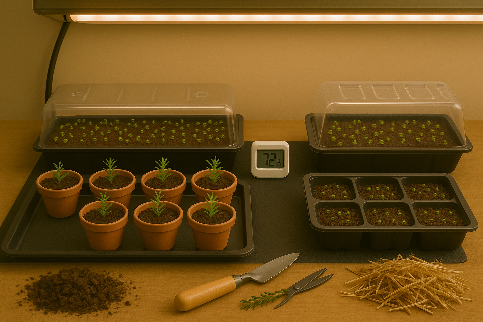 Step-by-Step section illustrating the germination process
