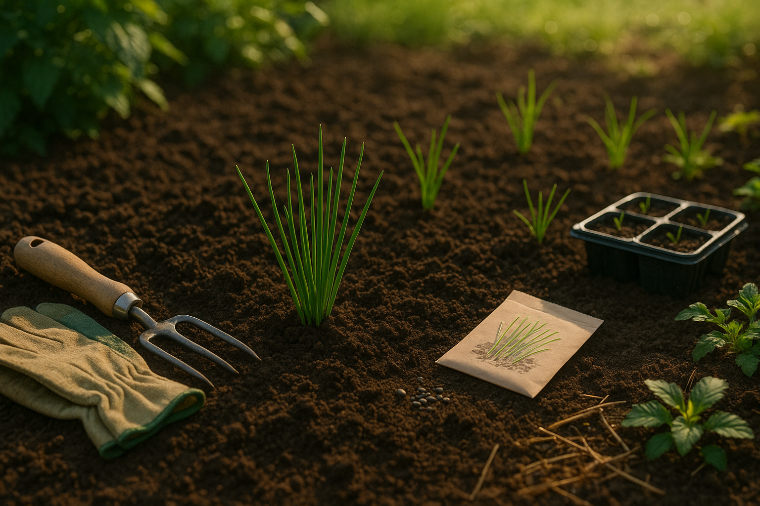 Step-by-step guide to growing chives