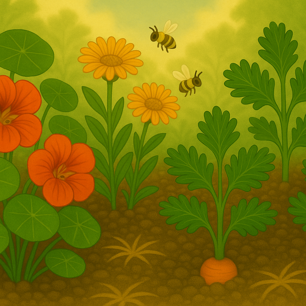 Under Flowers That Benefit Cilantro