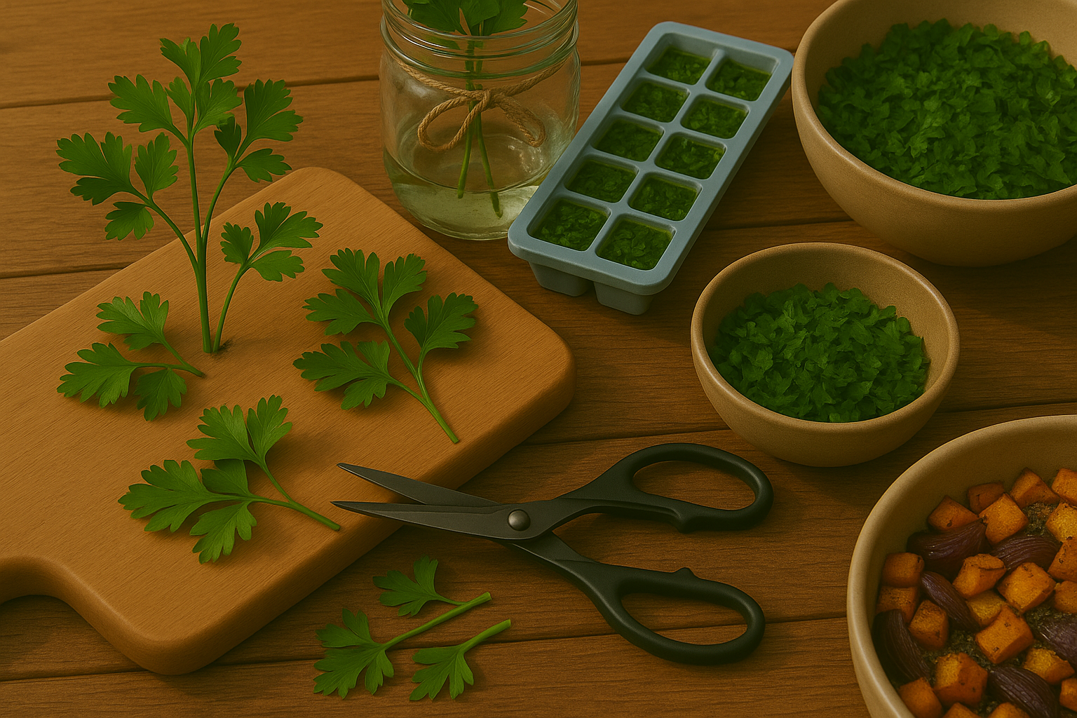 Under Harvesting Storing and Using Your Parsley
