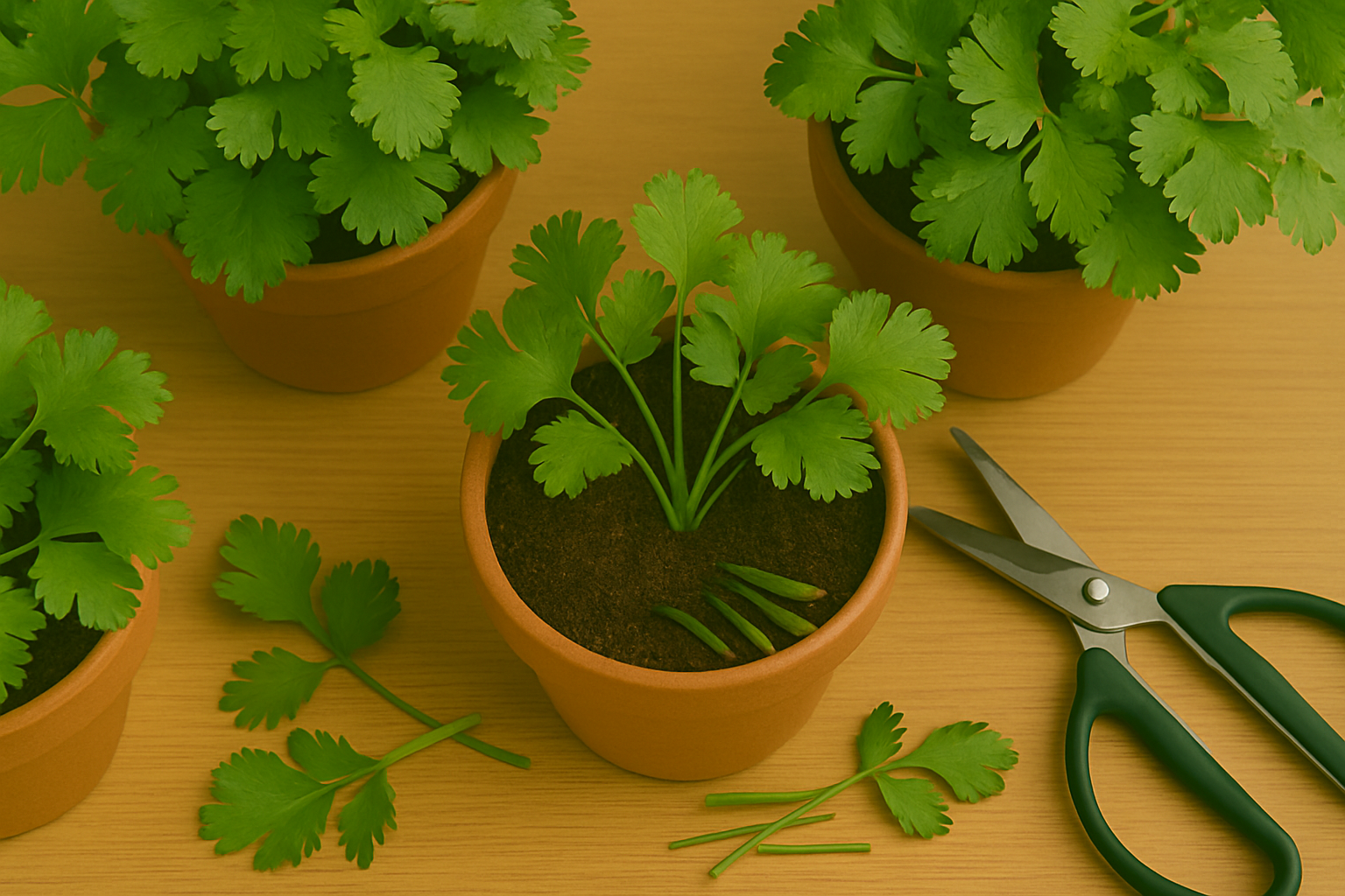 Under Harvesting and Extending Cilantros Life