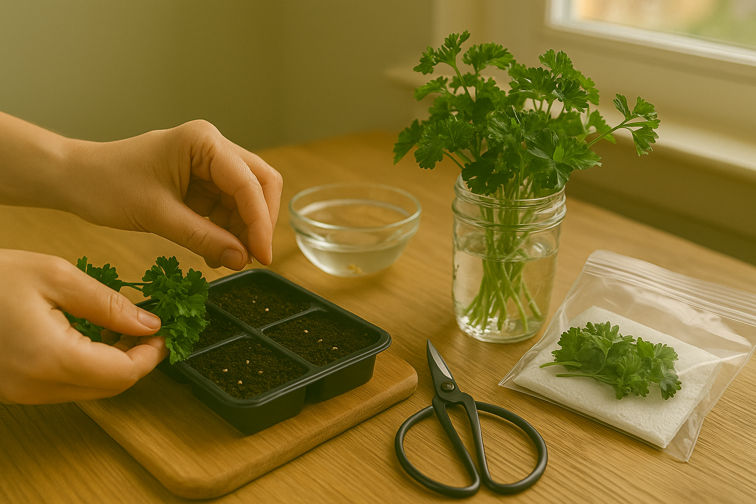 Under Harvesting and Using Your Parsley