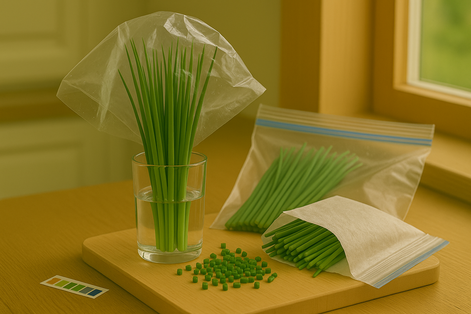 Under How to Store and Preserve Freshly Harvested Chives