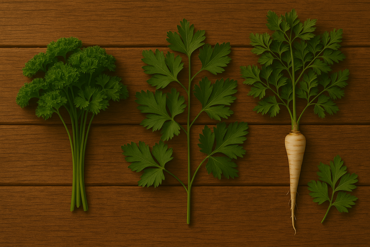 Under Popular Types of Parsley
