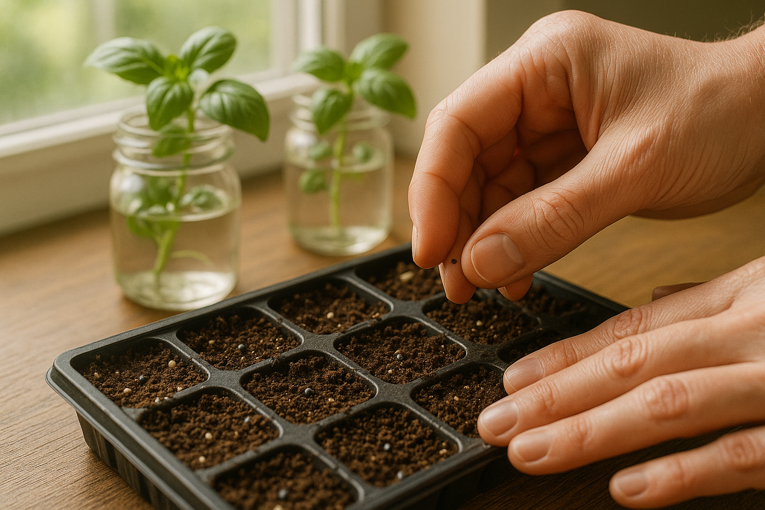Under Step-by-Step Guide to Planting Basil Indoors