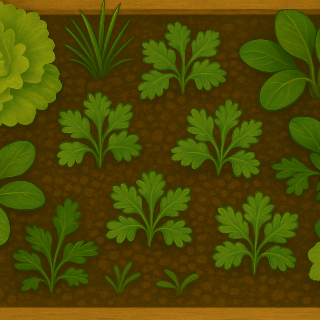 Under Top Herbs and Greens to Grow with Cilantro