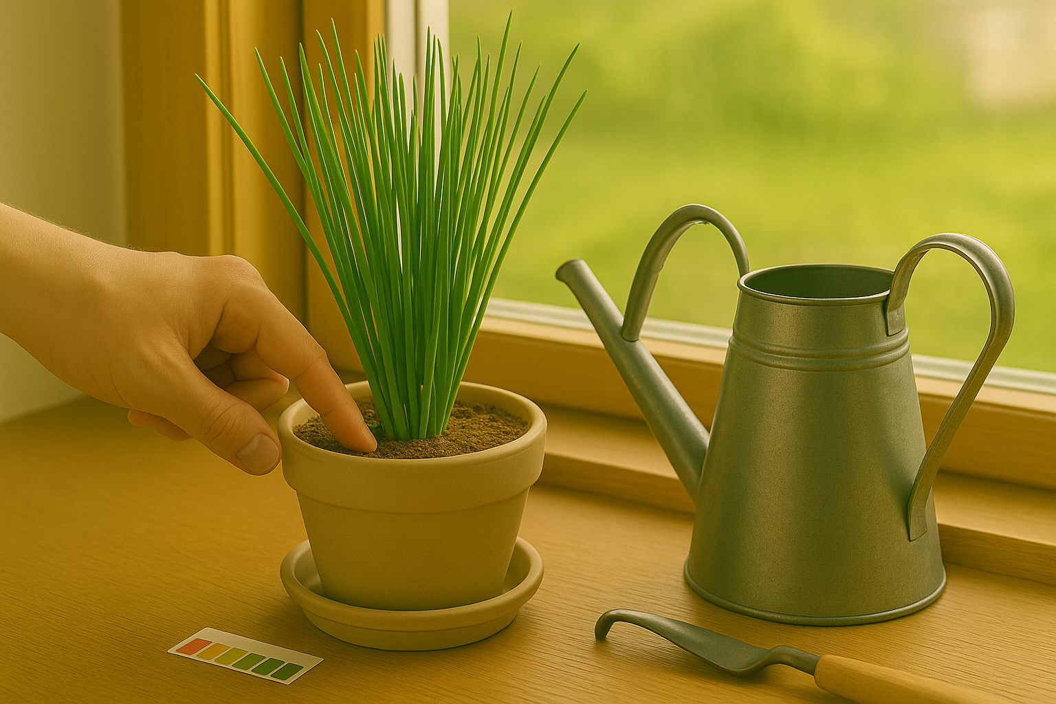 Under Watering Chives Incorrectly