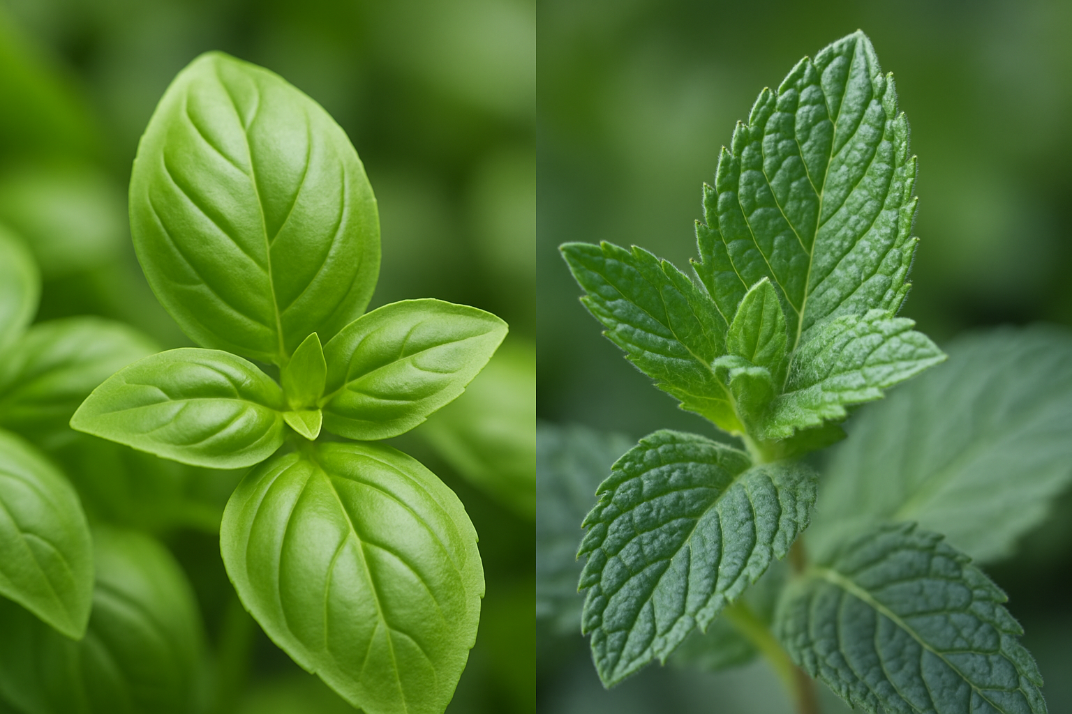 Under the heading Basil and Mint
