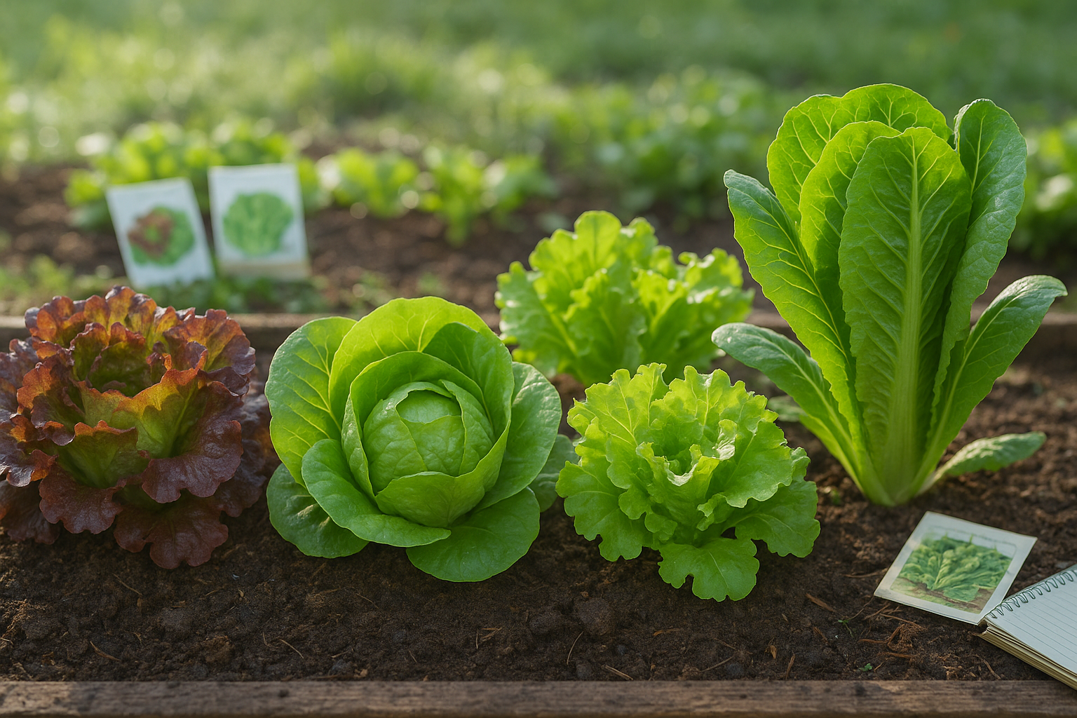 Under the heading Choosing and Timing the Right Lettuce Varieties