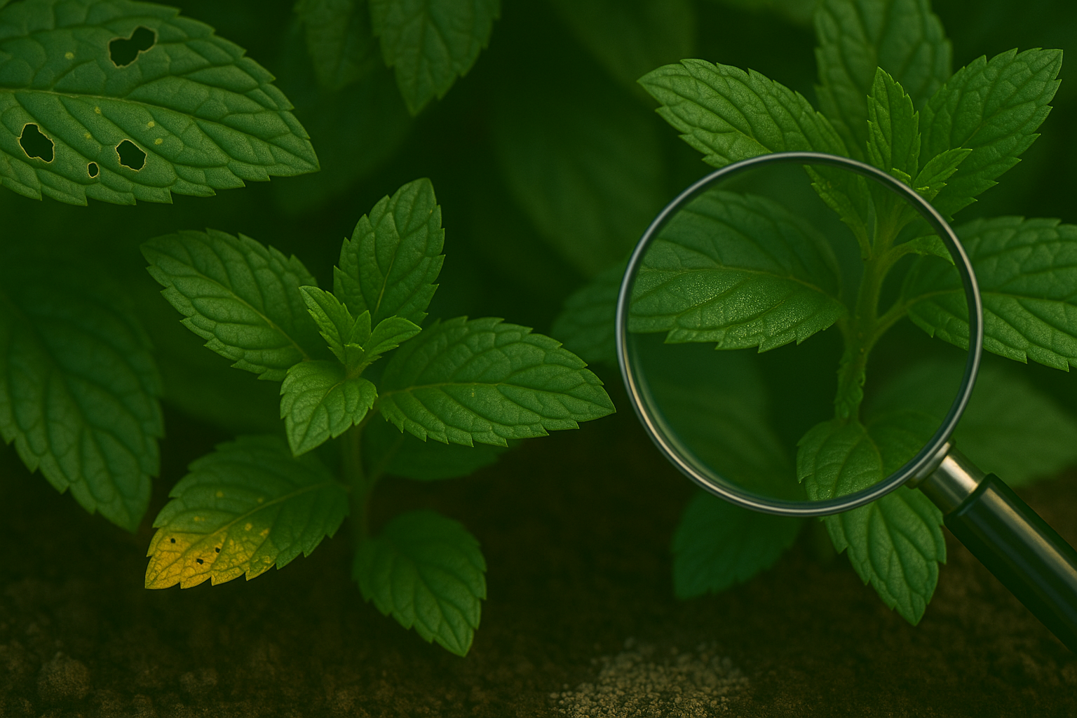 Under the heading Common Signs Your Mint Plant Has Pests