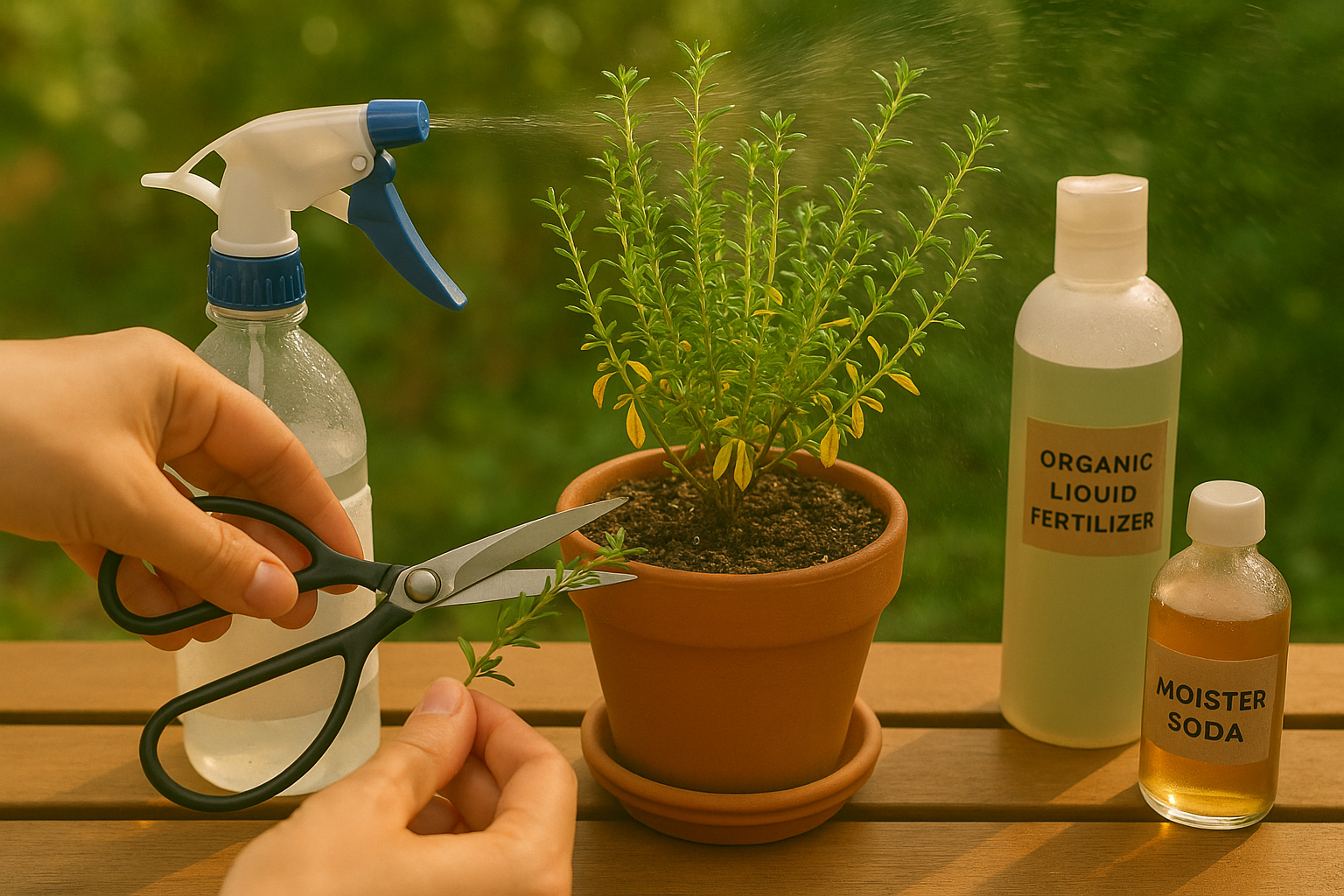 Under the heading Effective Fixes for Yellowing Thyme Leaves