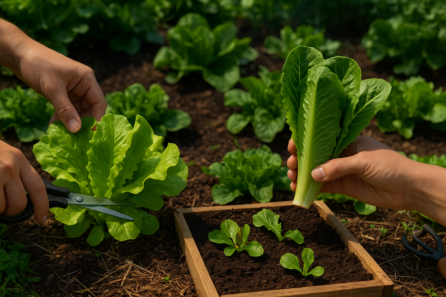 Under the heading Harvesting Lettuce for the Best Yield