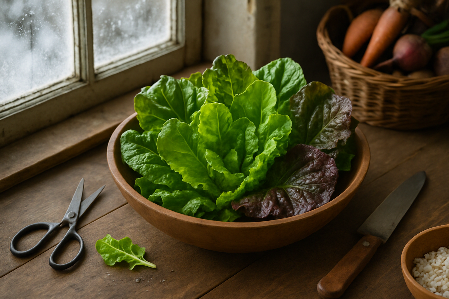 Under the heading Harvesting and Enjoying Winter Lettuce
