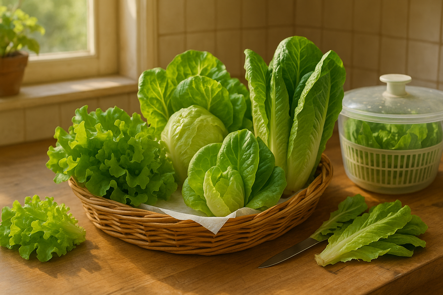 Under the heading Harvesting and Storing Your Lettuce Bounty