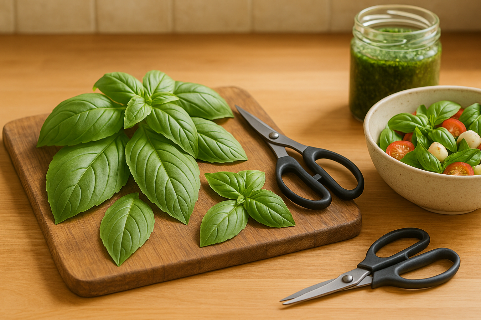 Under the heading Harvesting and Using Basil Grown in Shade