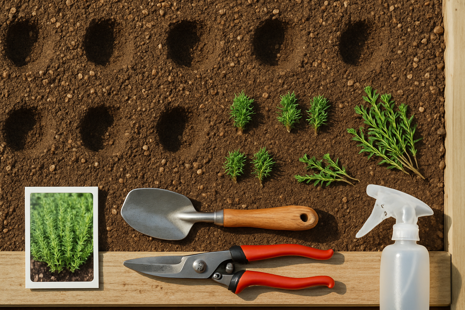 Under the heading How to Plant Thyme Outdoors