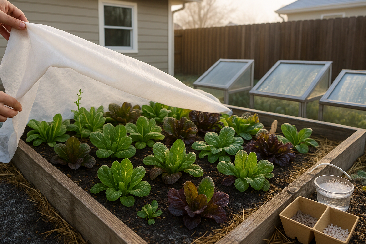 Under the heading Protecting Lettuce from Frost and Cold Damage