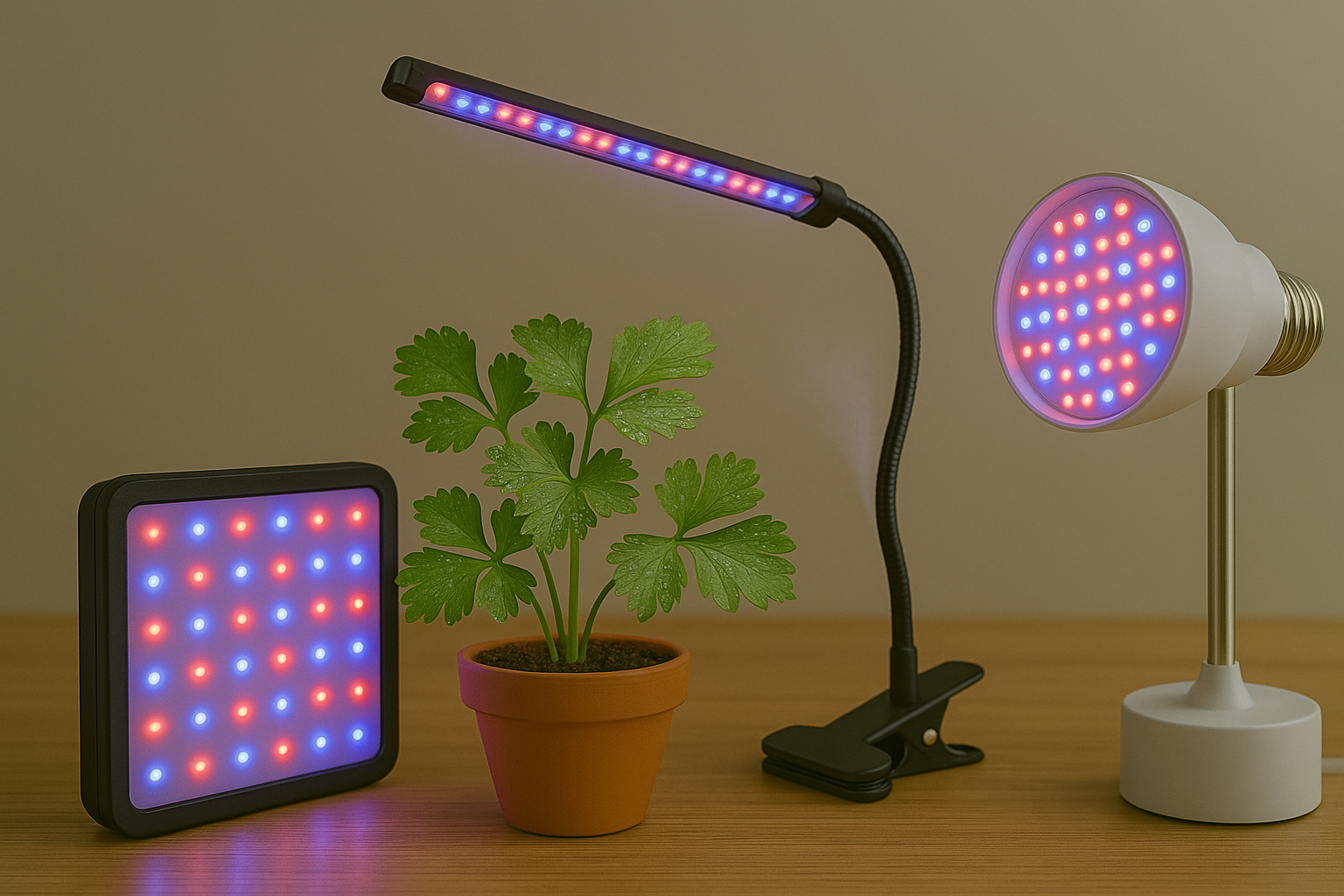 Under the heading Top Recommended Grow Lights for Parsley
