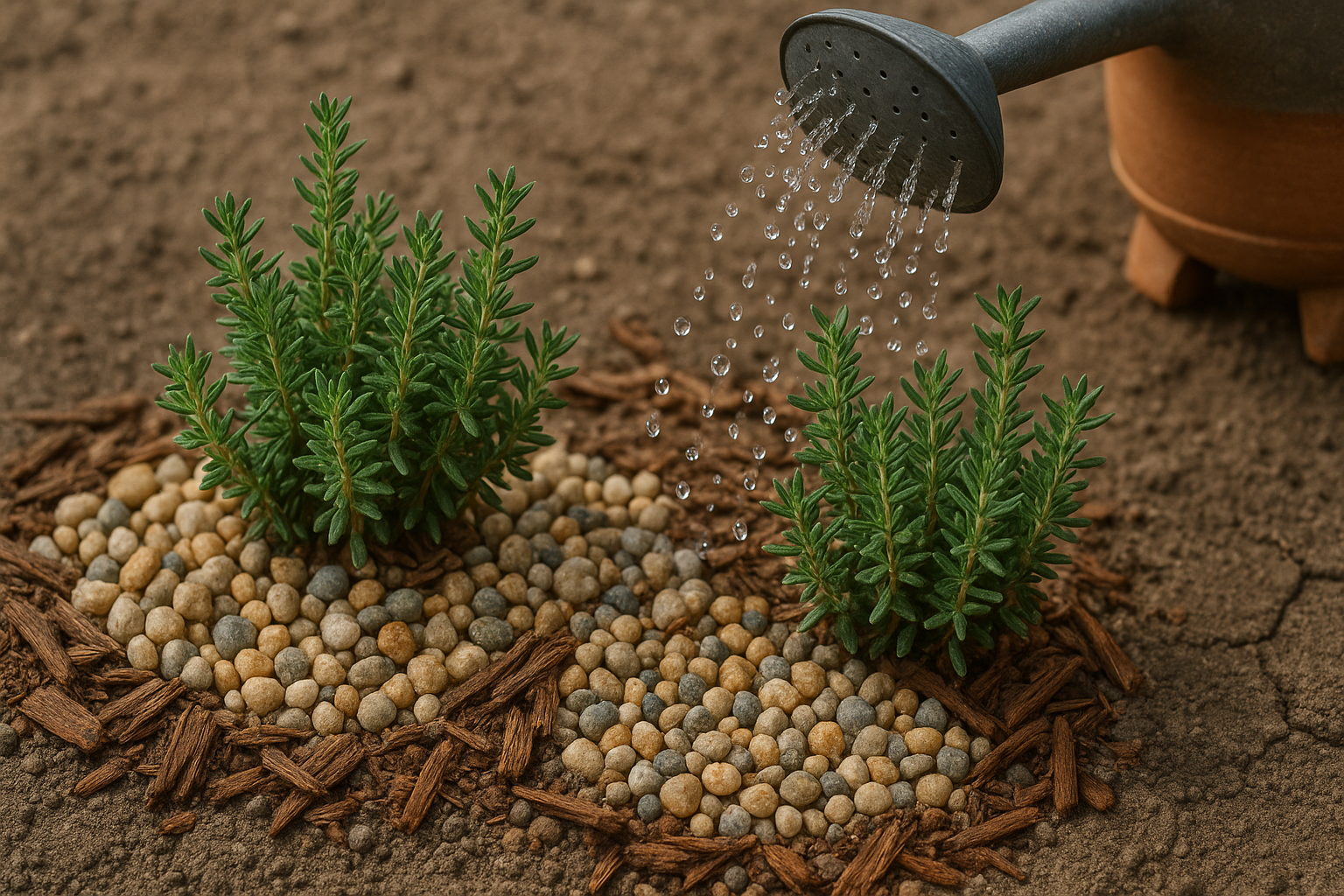 Under the section Smart Watering and Mulching Techniques