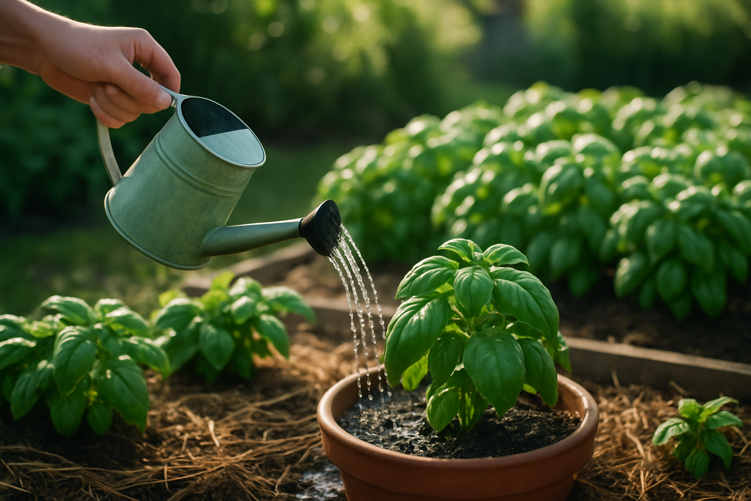 Watering Tips for Maximum Basil Yield