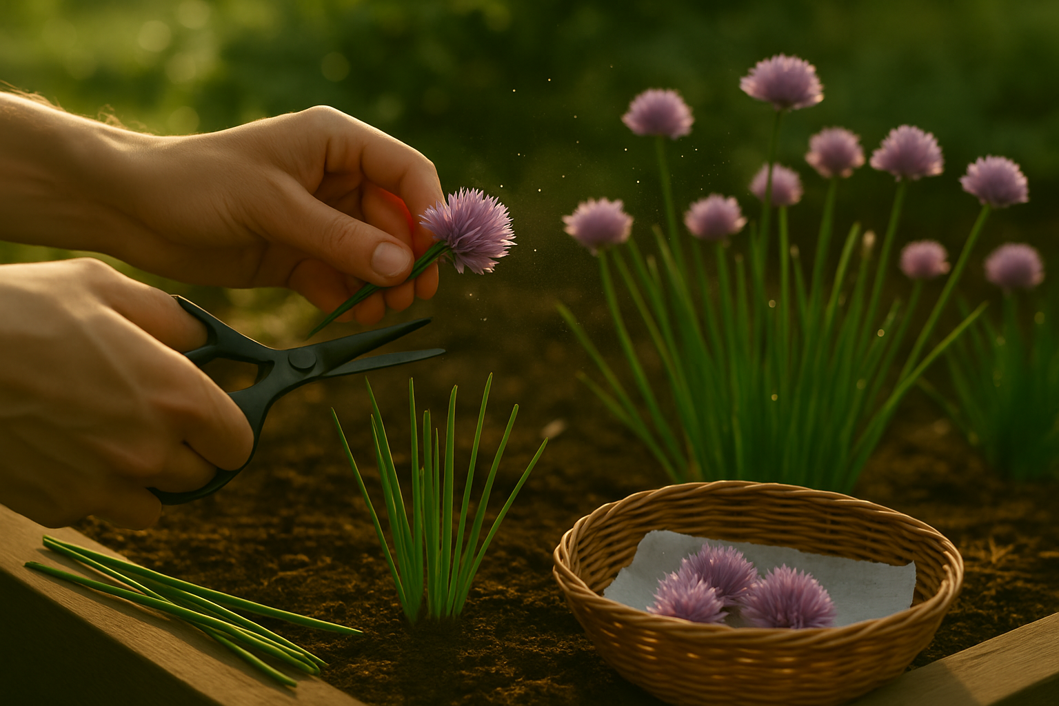 When and How to Harvest Chive Flowers