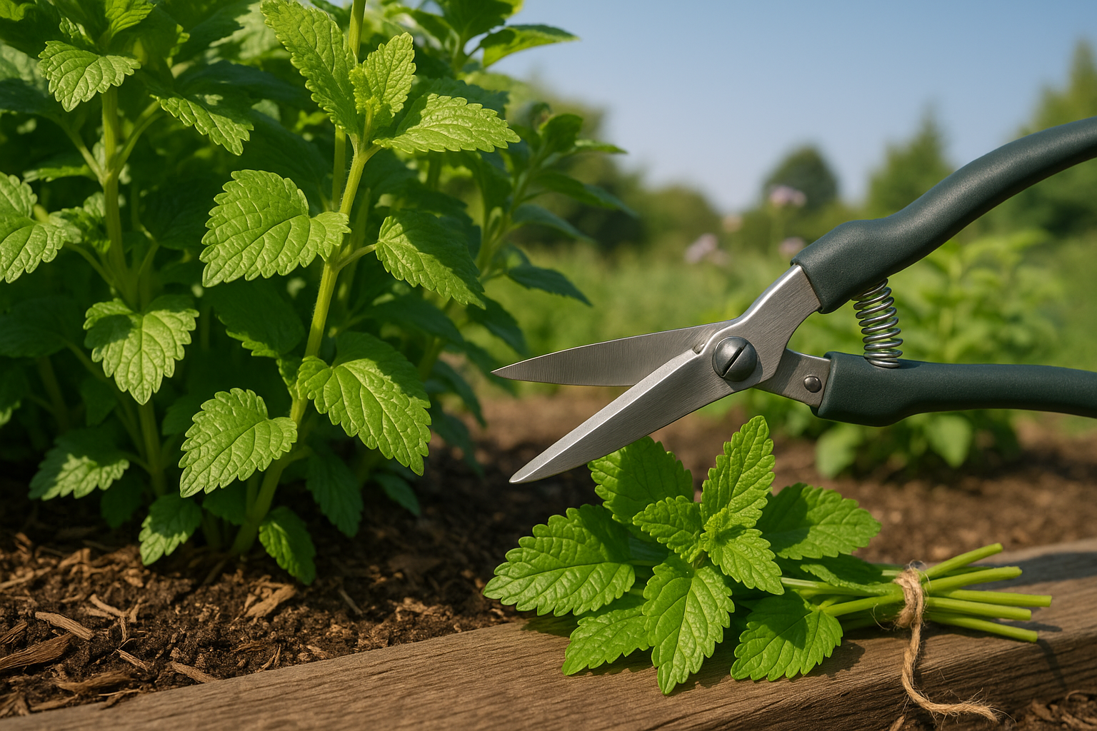 When and How to Harvest Lemon Balm