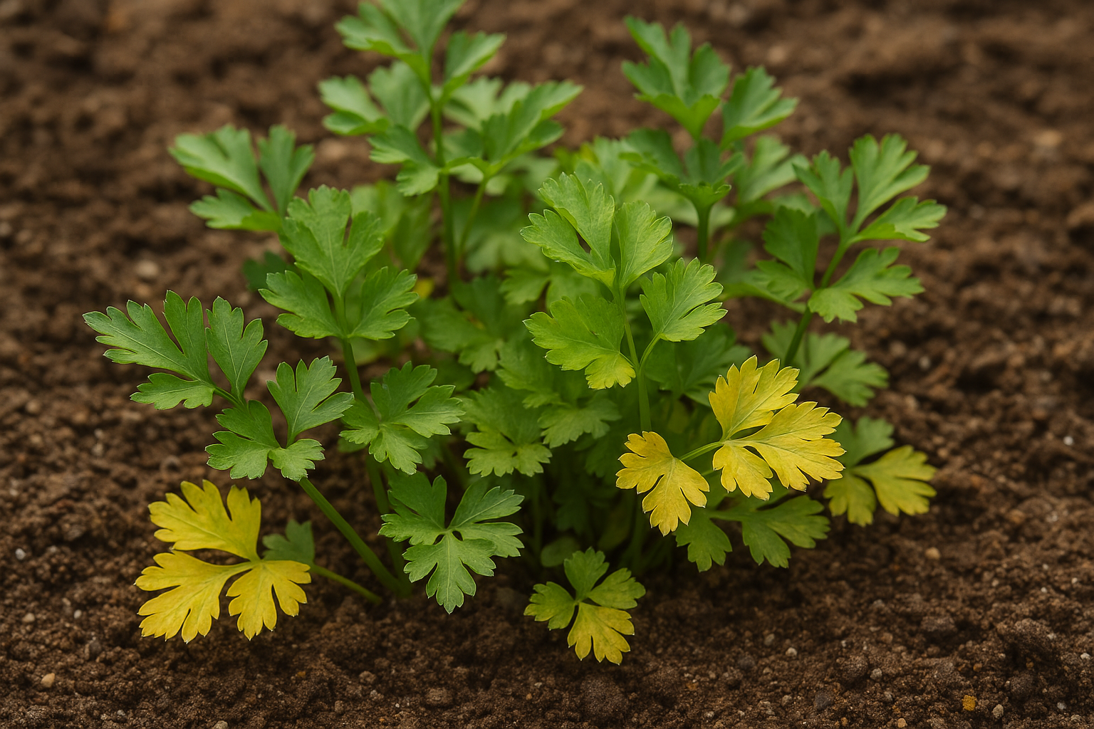Yellow Leaves on Parsley Causes and Solutions