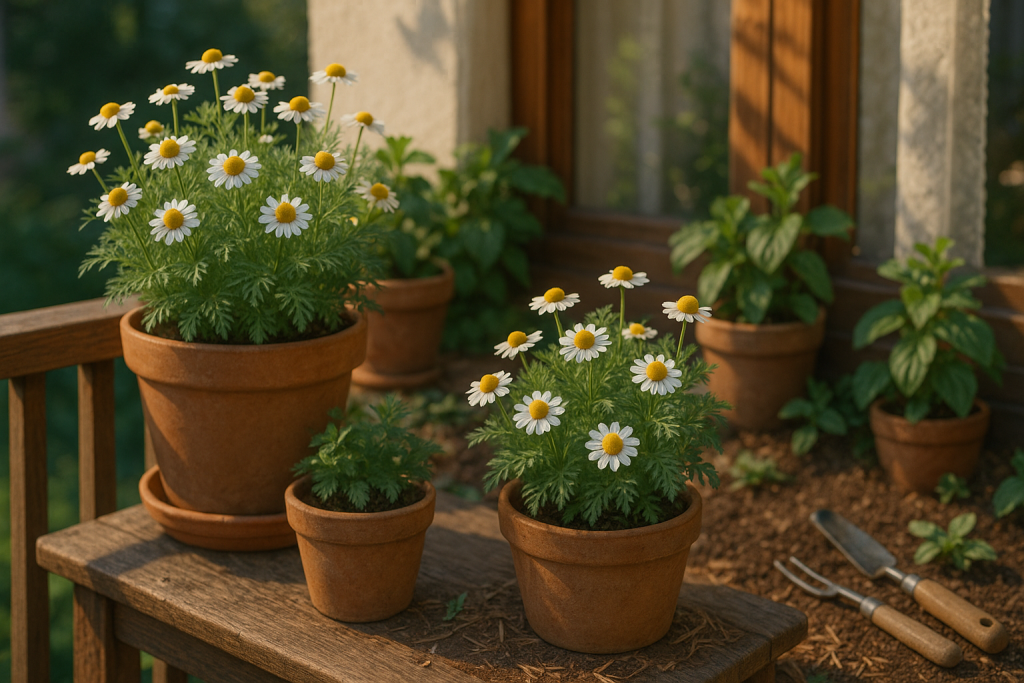 Growing Chamomile in Pots or Containers