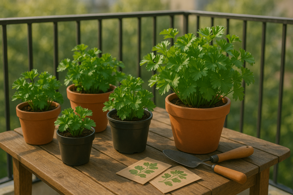 Growing Parsley in Pots or Containers