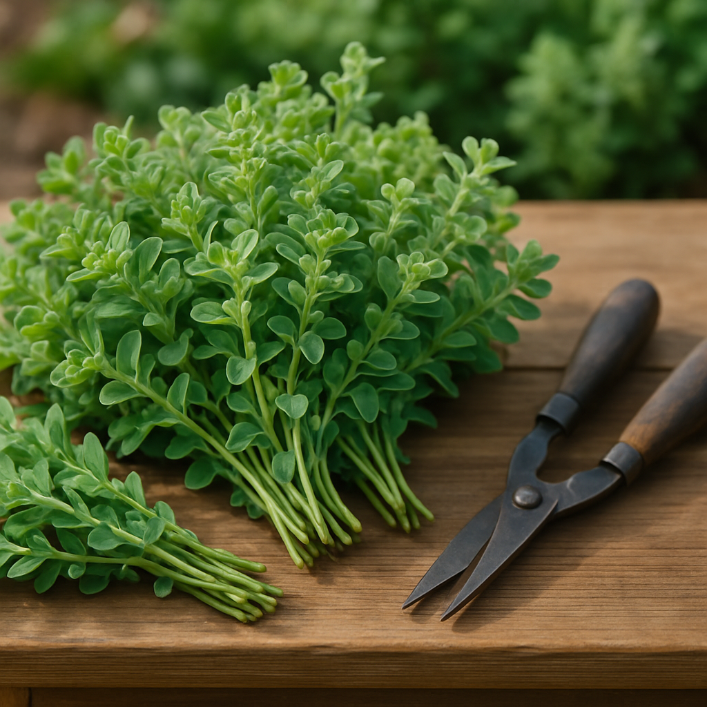 Harvesting Marjoram at Its Best