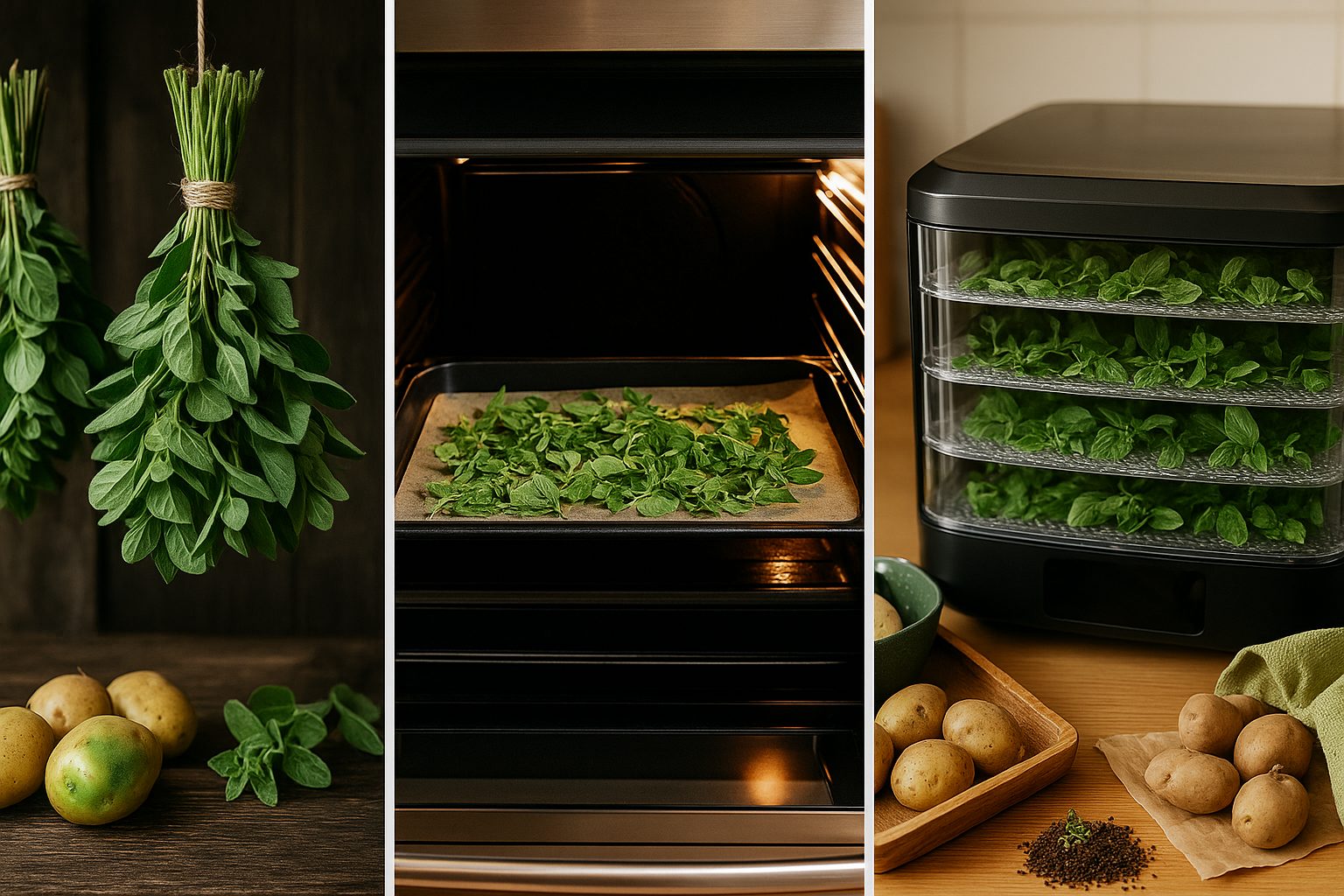 Three Popular Methods for Drying Oregano