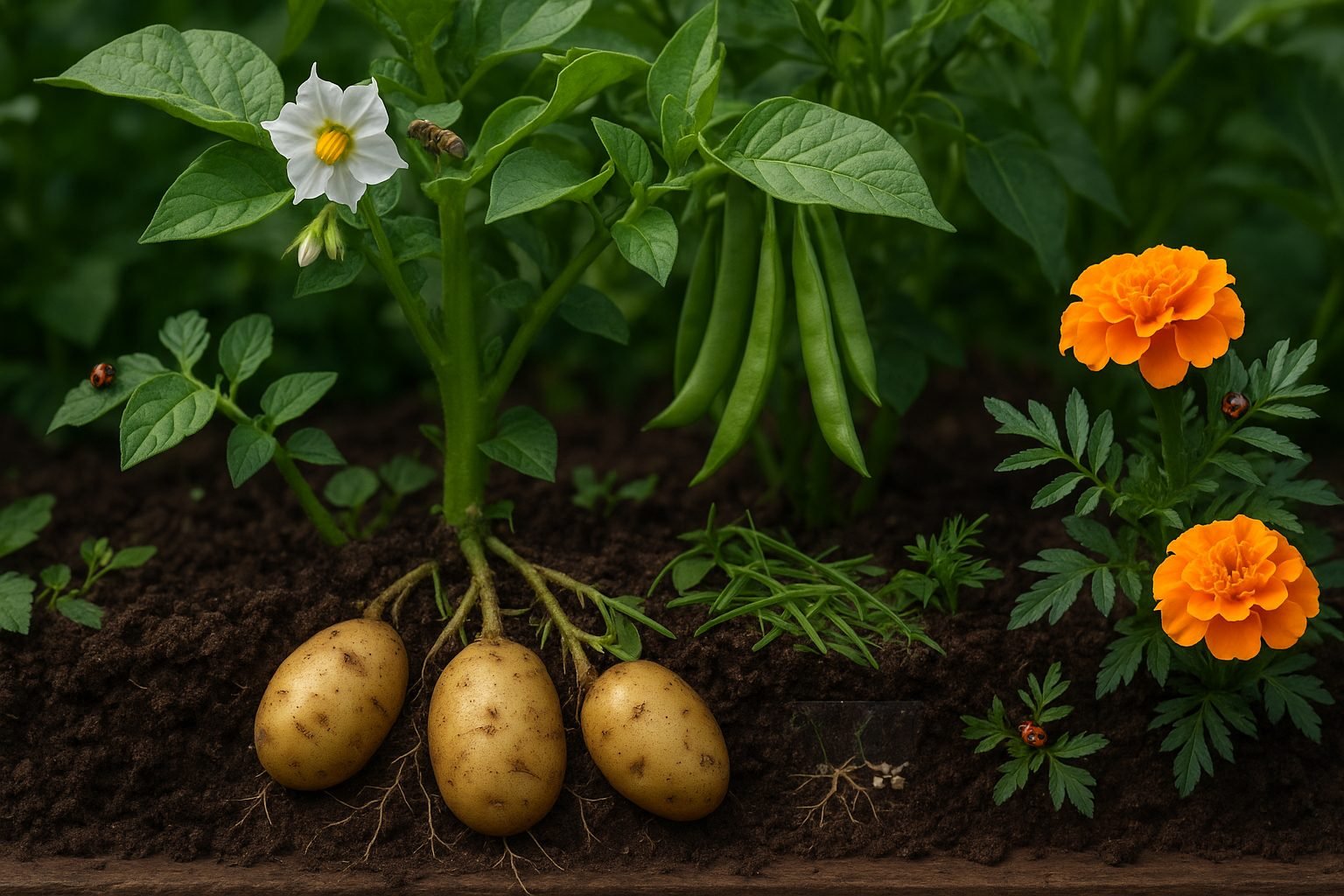 Benefits of Companion Planting Potatoes