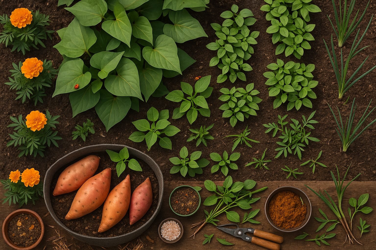 Best Companion Plants for Sweet Potatoes