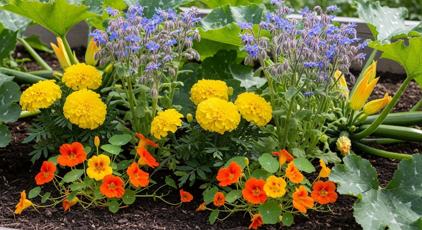 Best Flower Companions for Zucchini