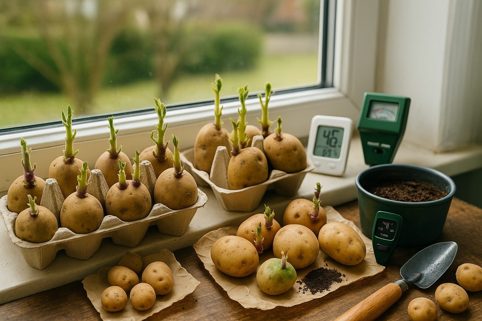 Chitting Potatoes