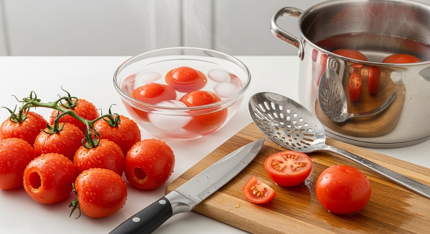 Choosing Prepping Tomatoes for Freezing
