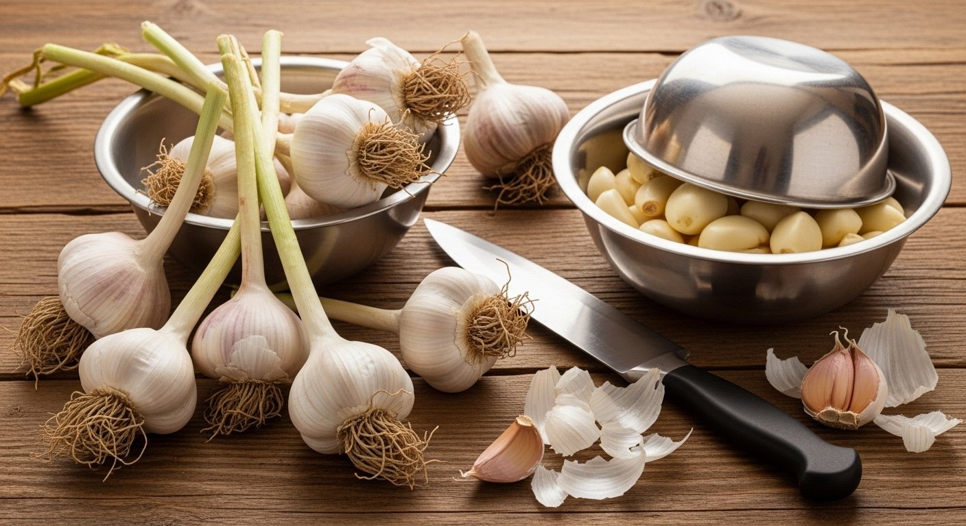 Choosing and Preparing Garlic for Preservation