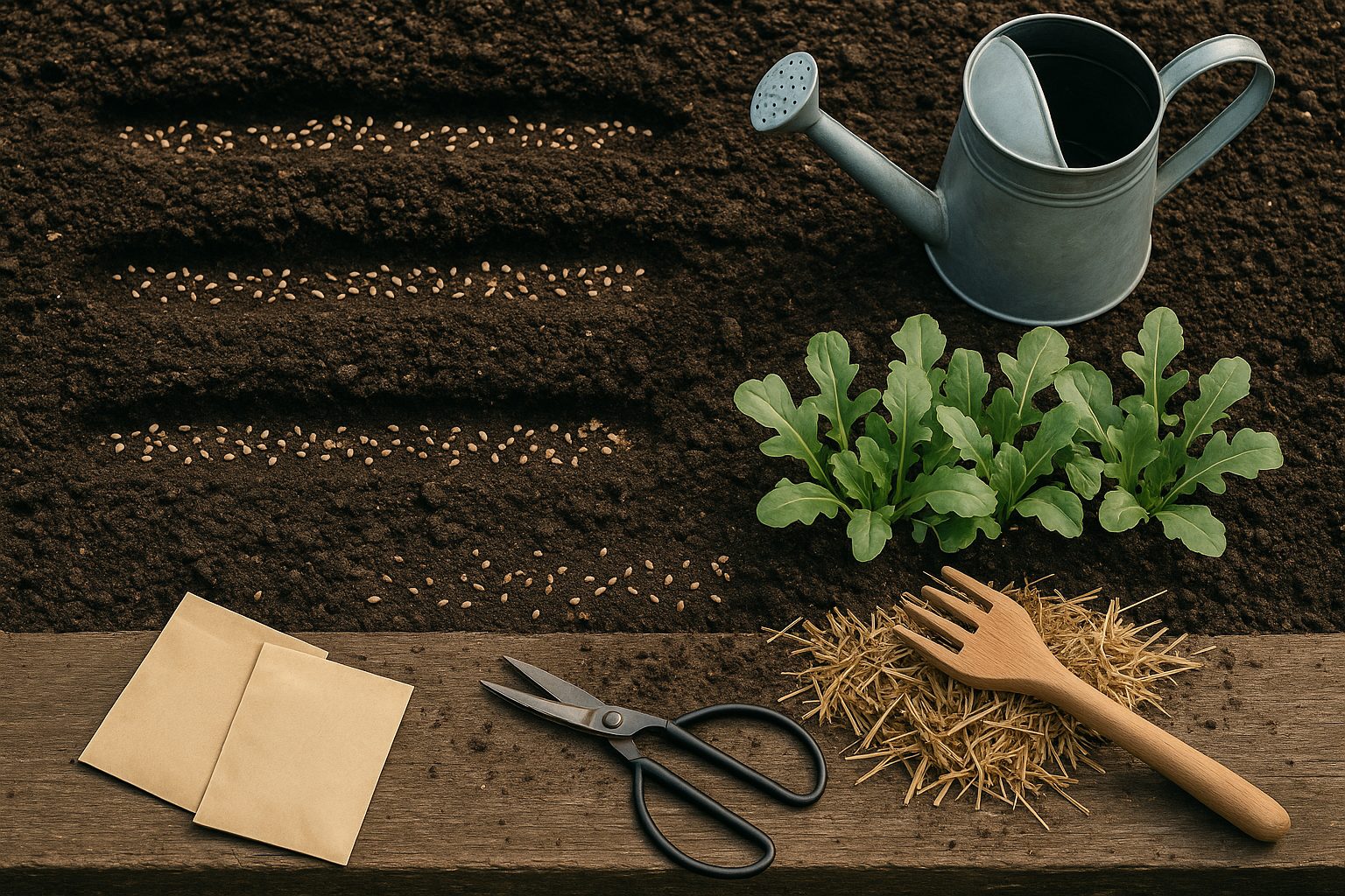 Choosing the Right Mulch Material for Mulching Arugula